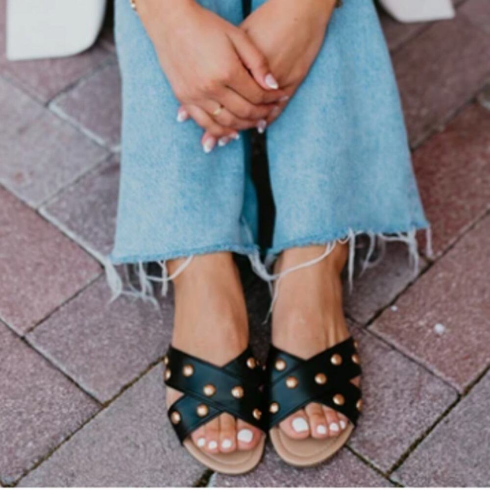 ROLLASOLE Black Sandals